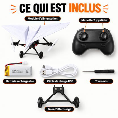 Pap'Fly – Kit avion en papier télécommandé
